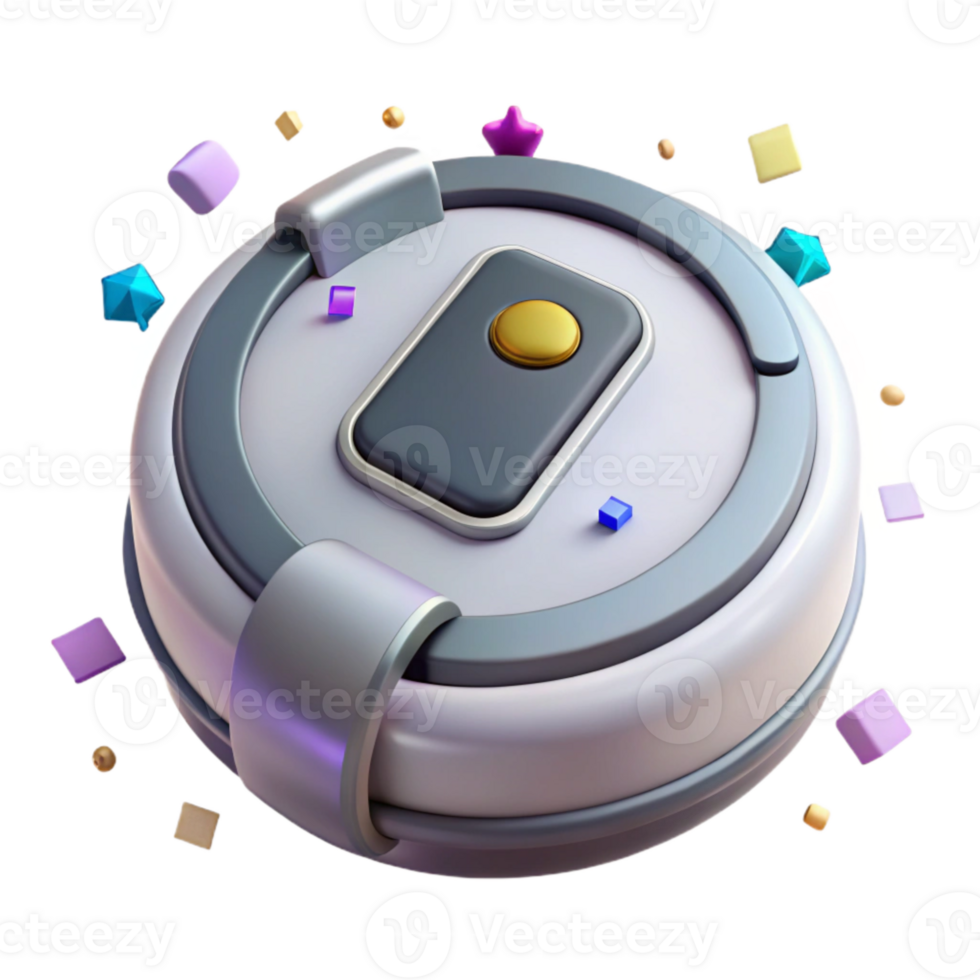 serene traditional Robot Vacuum Cleaner Icon Transparent for Cleaning Ads premium png