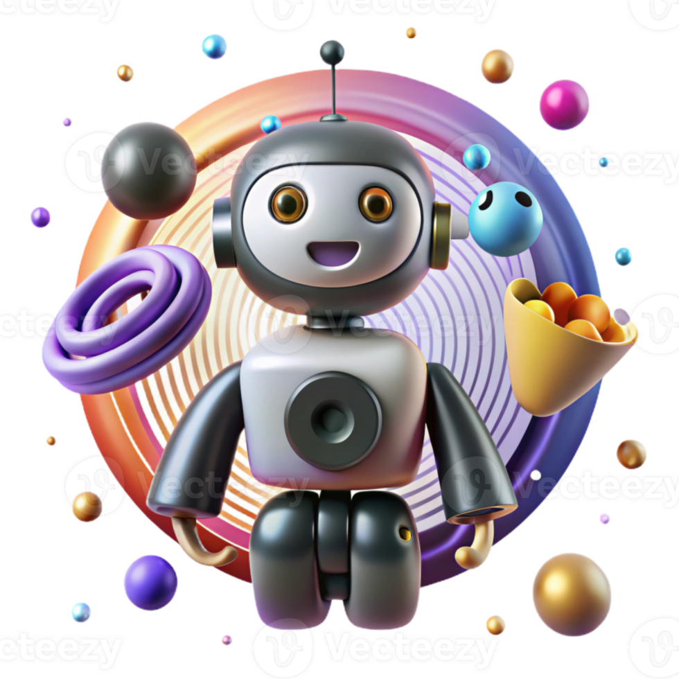 beautiful modern Robot Silhouette with Wifi Icon Cutout for Wireless Connectivity high resolution png