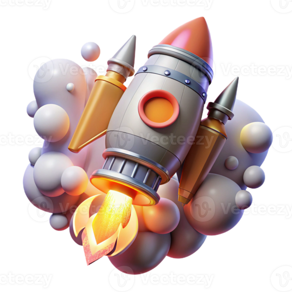 magnificent abstract Rocket Engine Flames and Smoke Transparent for Launch Graphics professional png