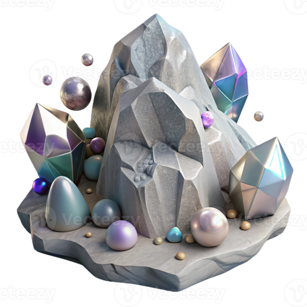 impressive abstract Rock Formation Transparent for Geology Projects authentic png