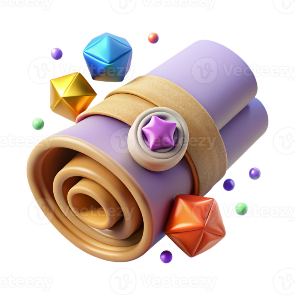 extraordinary vintage Rolled Canvas Texture Art Supply Cutout for Creative Projects genuine png