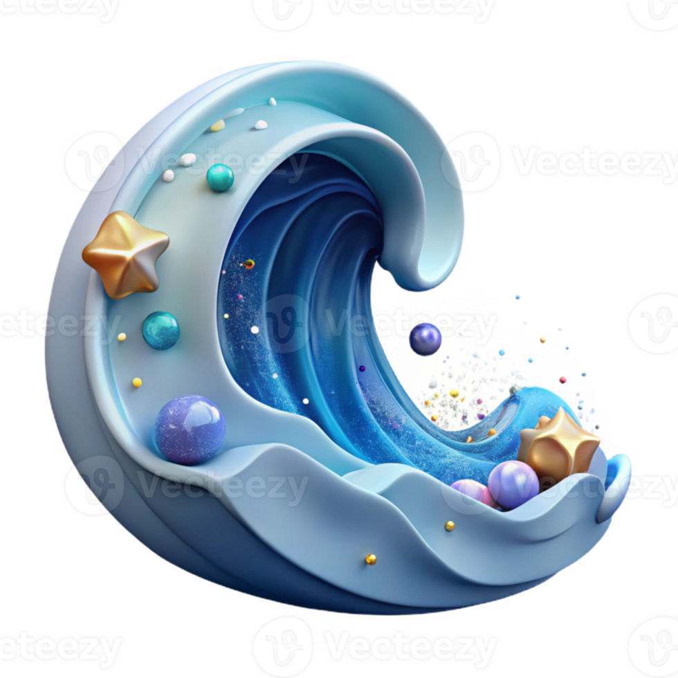 dramatic artistic Rolling Ocean Wave Crest Cutout for Marine Graphics exclusive png