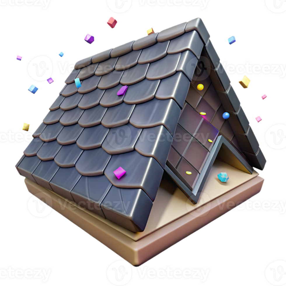 dramatic modern Roof Shingles Asphalt Housetop Isolated genuine png