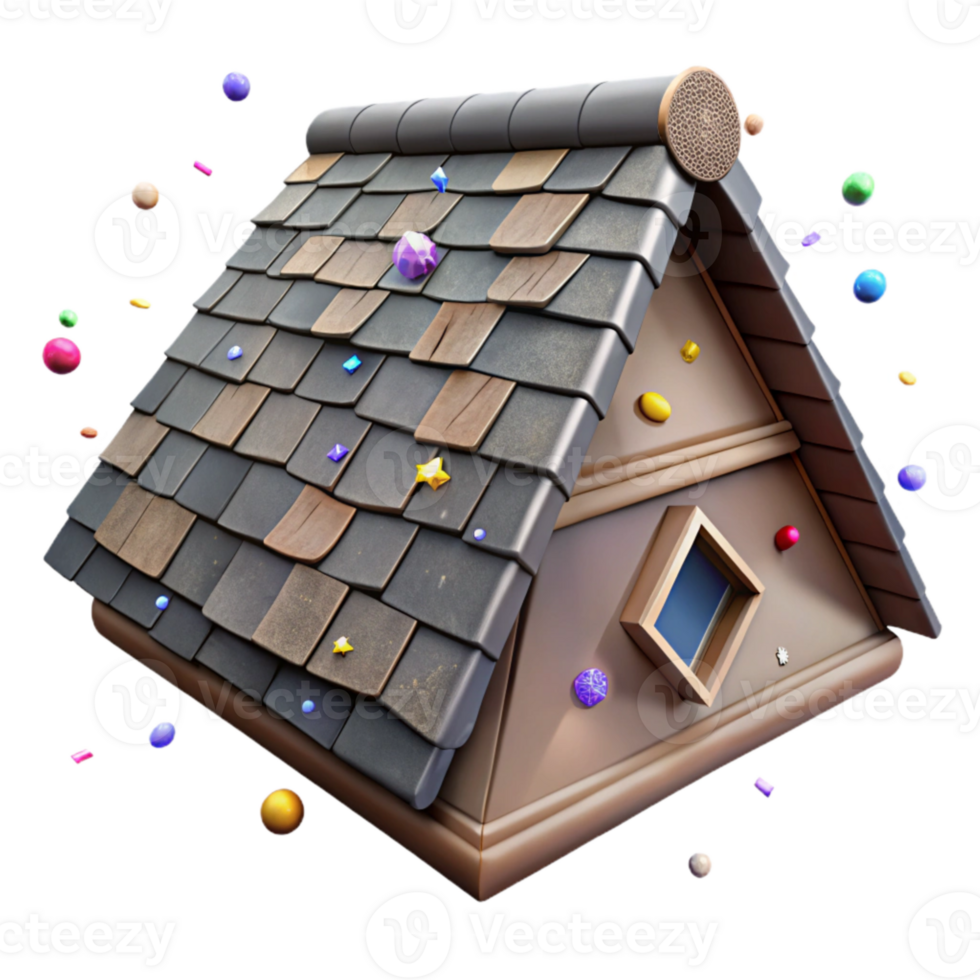 wonderful modern Roof Shingles Asphalt Housetop Isolated high quality png