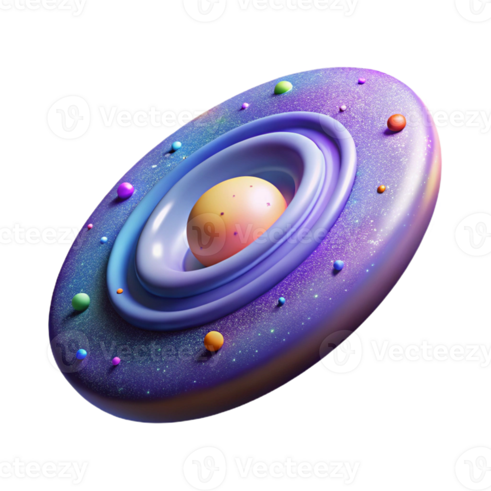 extraordinary classic Rotating Galaxy Disk Isolated for Scientific Visualization exclusive png