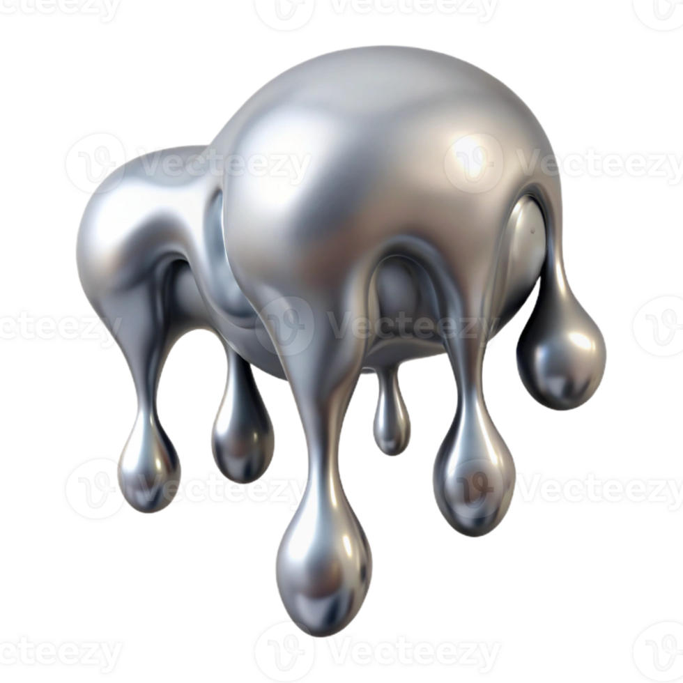 stunning vintage Silver Paint Drips Isolated for Artistic Compositions genuine png