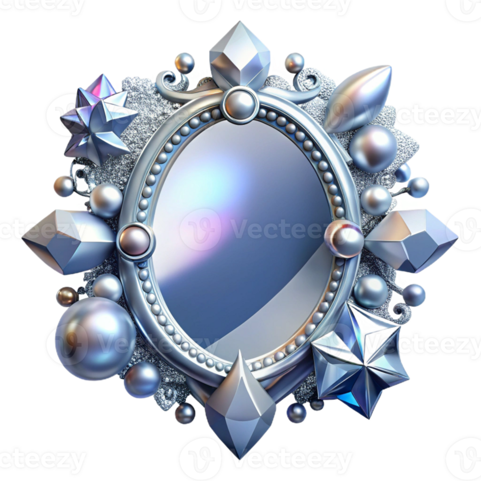 serene contemporary Silver Ornate Frame Transparent for Vintage Designs professional png