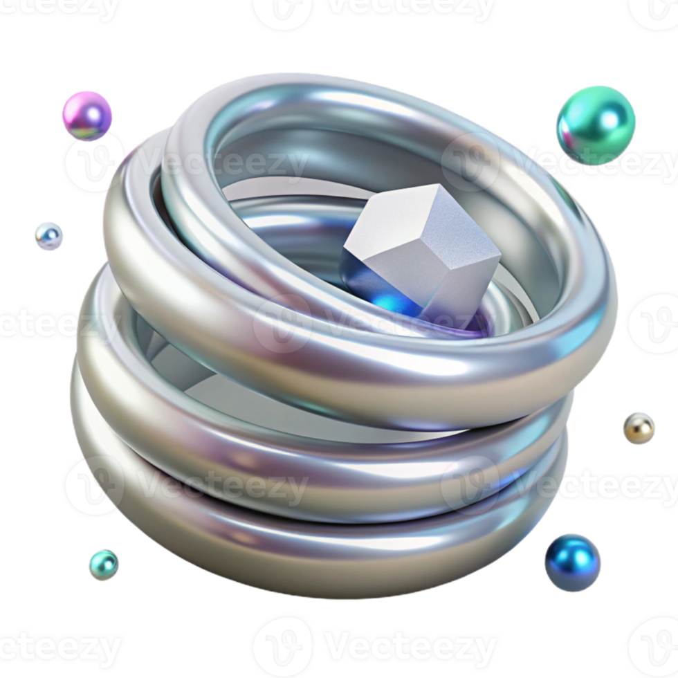 wonderful rustic Silver Ring Stackable Design Transparent for Minimalist Fashion png