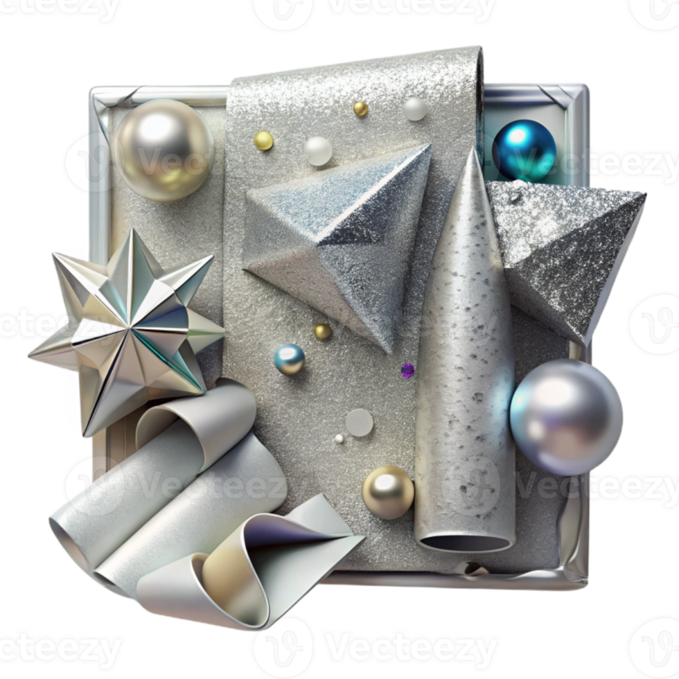 beautiful contemporary Silver Textured Paper Background Cutout for Print Projects professional png