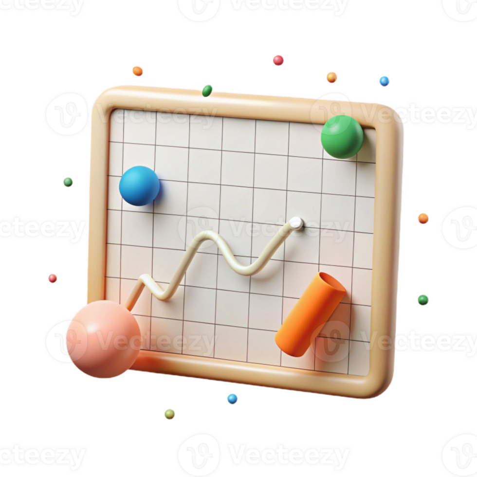 magnificent contemporary Simple Line Chart with Grid Cutout for Data Analysis exclusive png