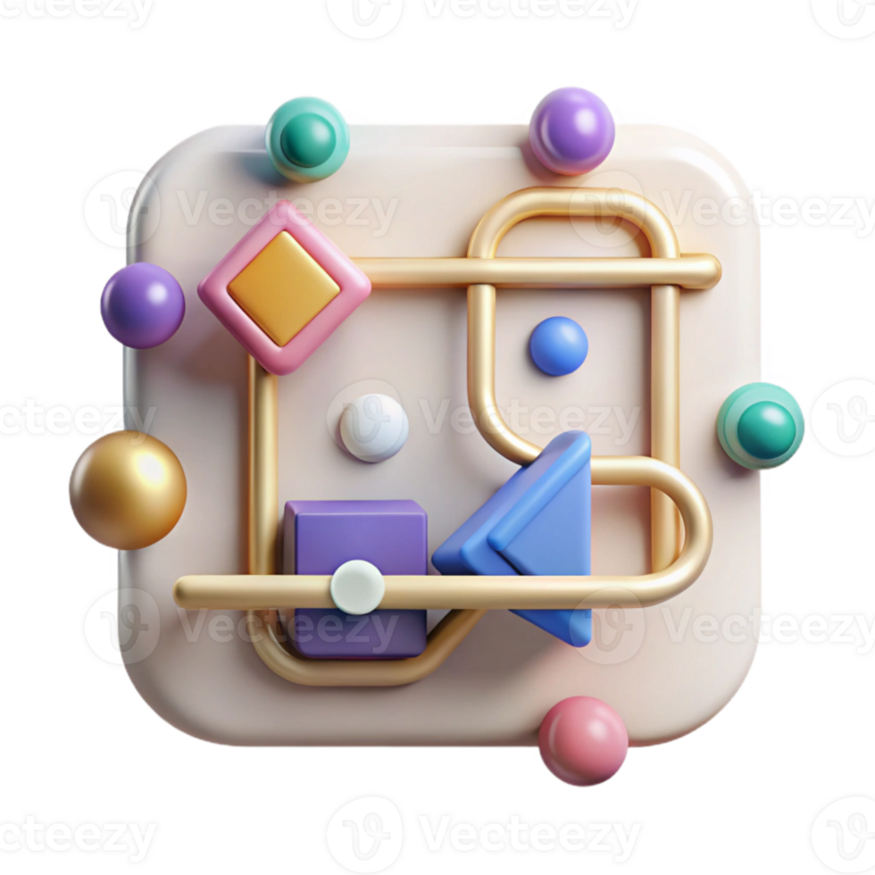 wonderful abstract Simplified Subway Map Design Cutout for Presentations high quality png