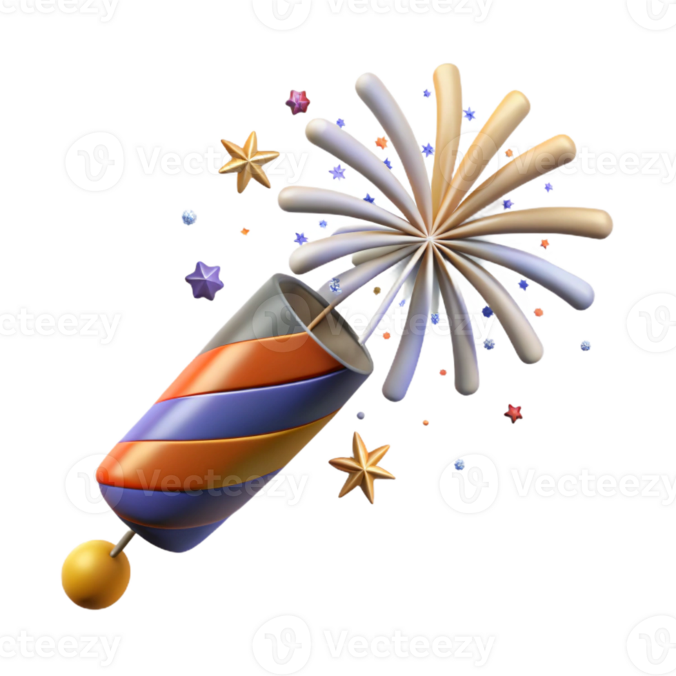 extraordinary classic Single Firework Stream Isolated for Logo Design detailed png
