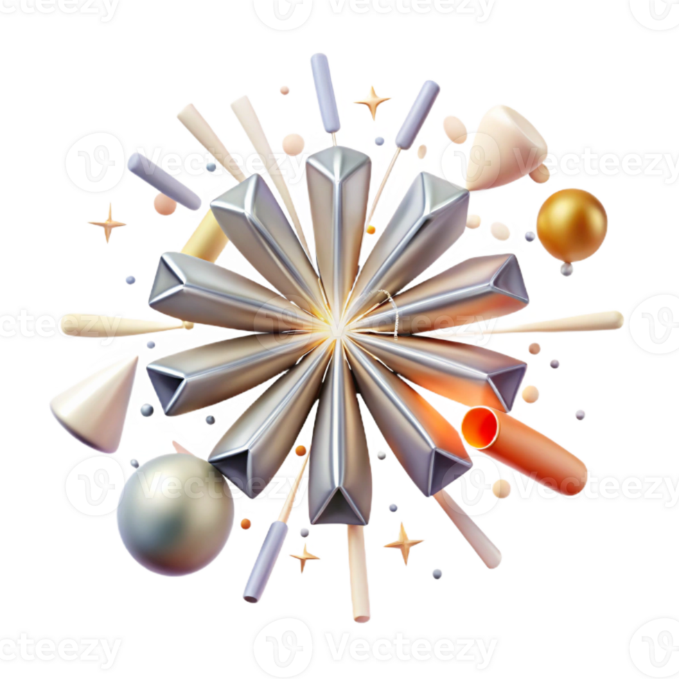 wonderful modern Single Firework Transparent Isolated Burst Design png