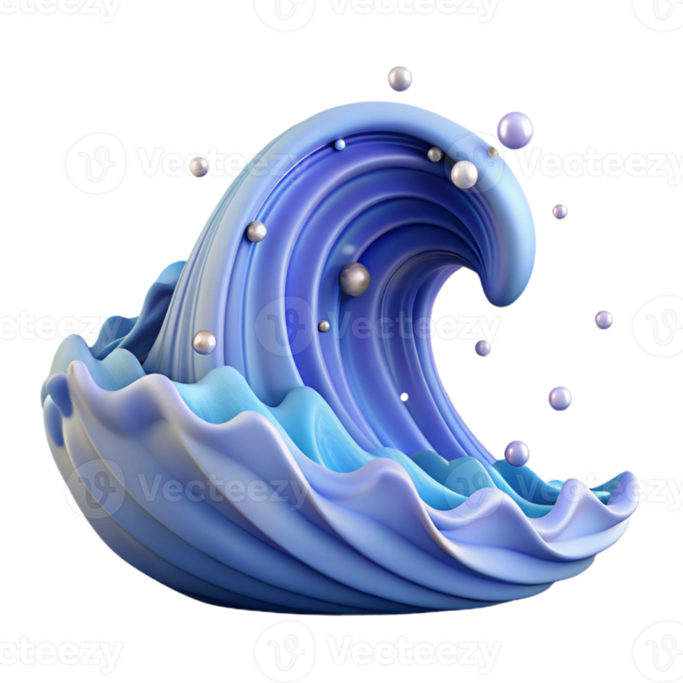 wonderful rustic Single Ocean Wave Line Art Isolated for Simple Logos premium png