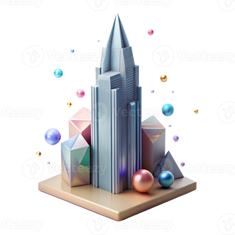 wonderful rustic Single Skyscraper Silhouette Transparent for Branding png