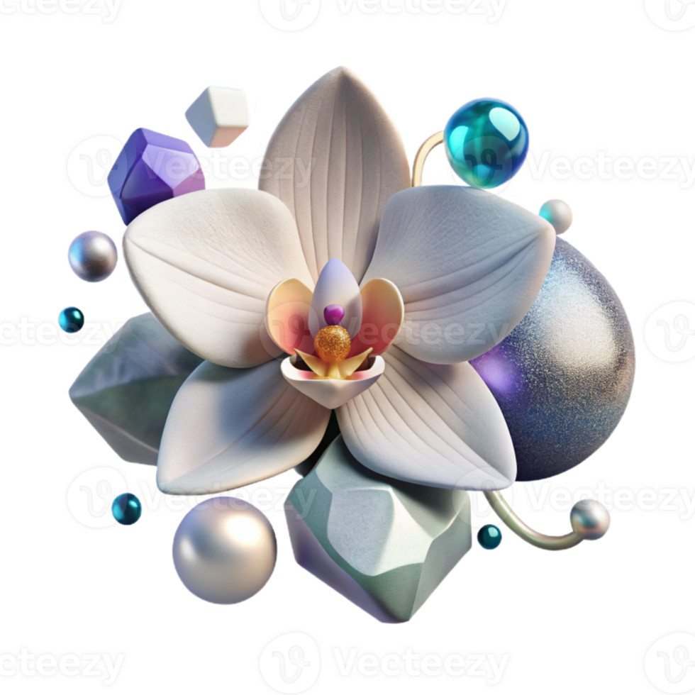 magnificent rustic Single Orchid Flower Isolated Cutout professional png