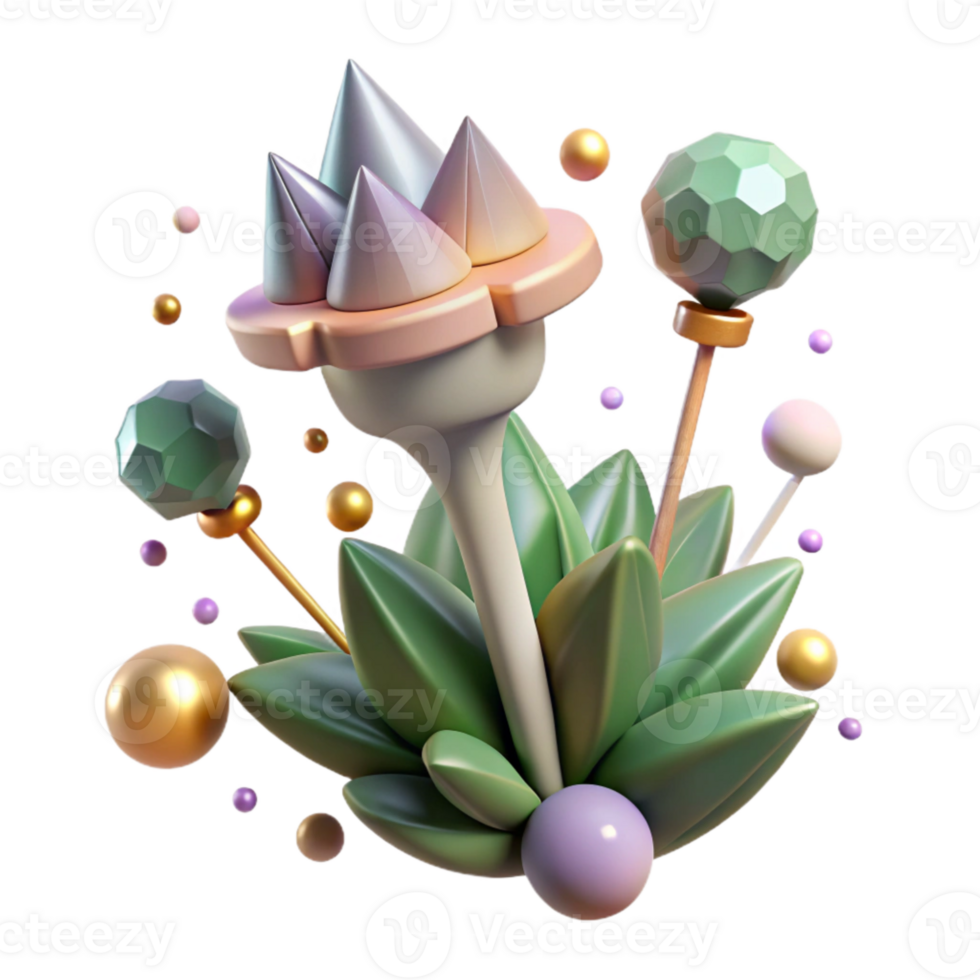 elegant abstract Single Thorn Isolated for Plant Studies high resolution png