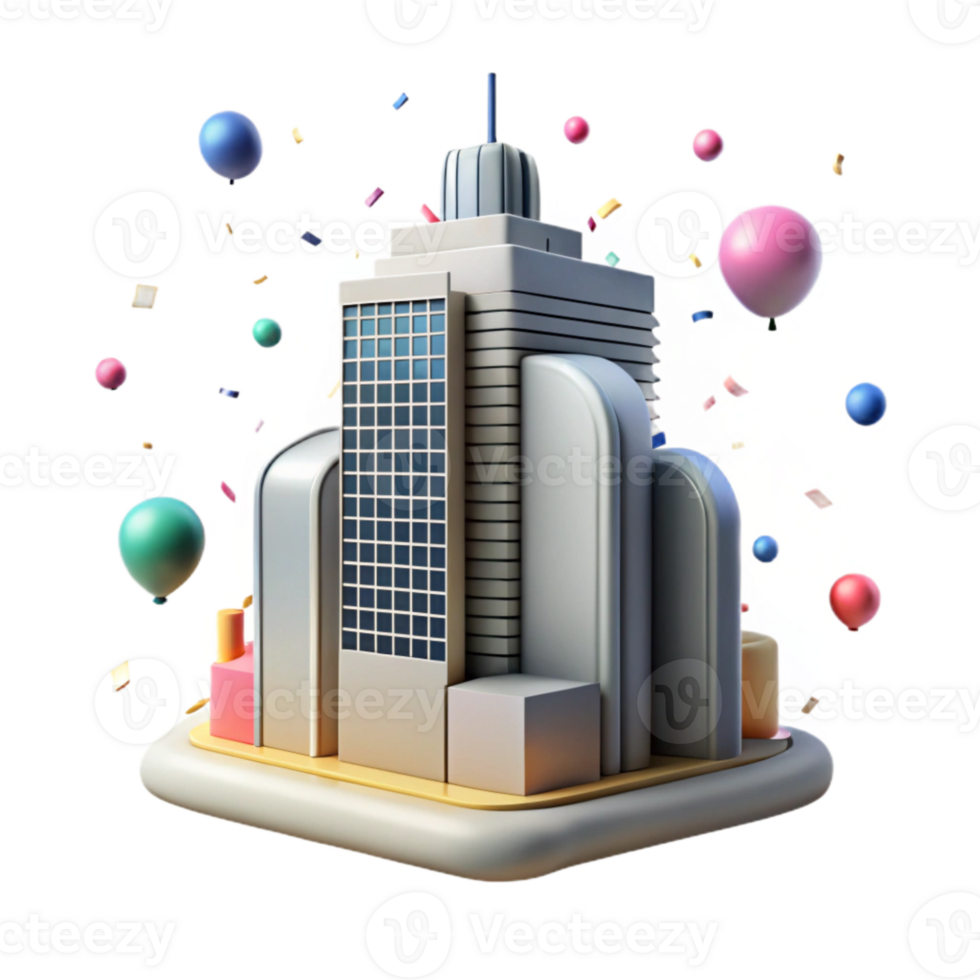 magnificent traditional Skyscraper Building Silhouette Isolated for Projects high resolution png