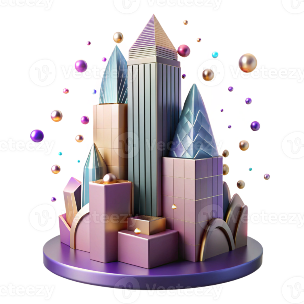magnificent modern Skyscraper Clipart Silhouette Isolated for Graphic Design high quality png