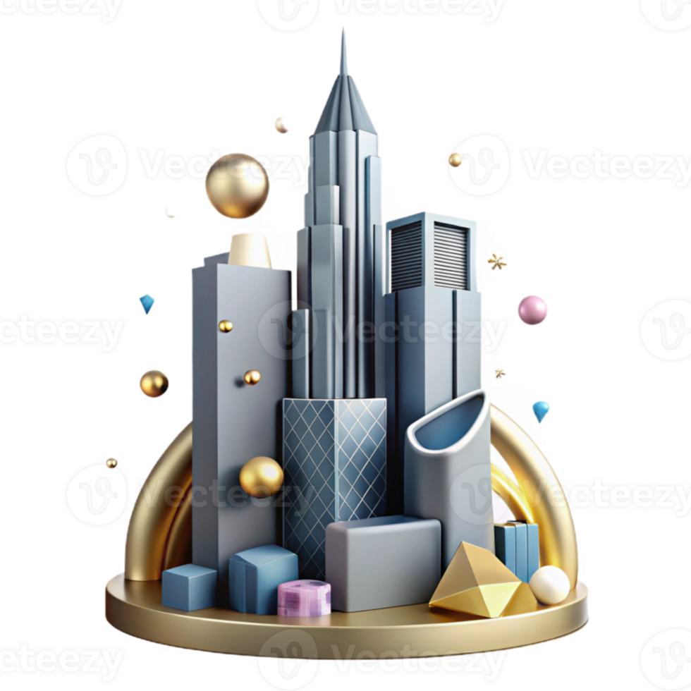 impressive contemporary Skyscraper Silhouette Building Cutout for Cityscapes authentic png