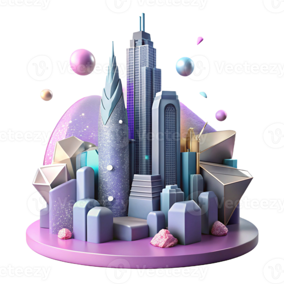 serene abstract Skyscraper Silhouette Cutout for Cityscape Illustrations genuine png