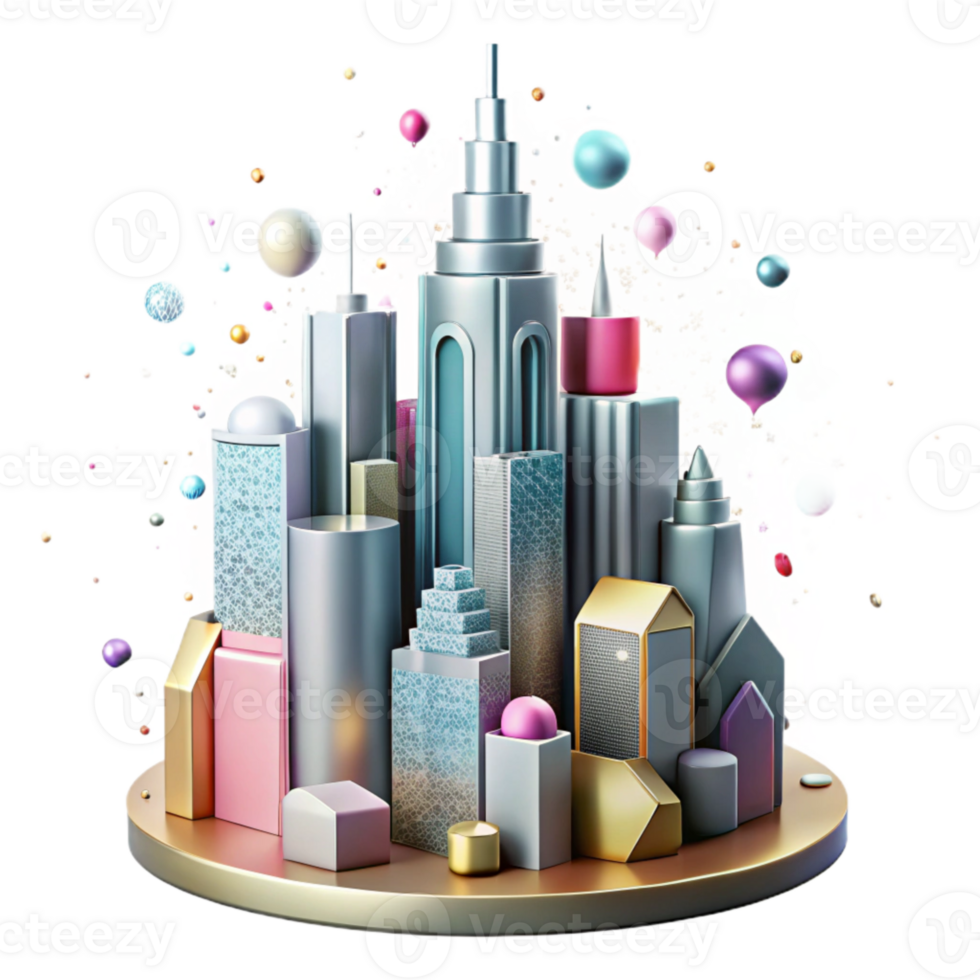 impressive classic Skyscraper Silhouette Cutout for Architectural Visualization high quality png