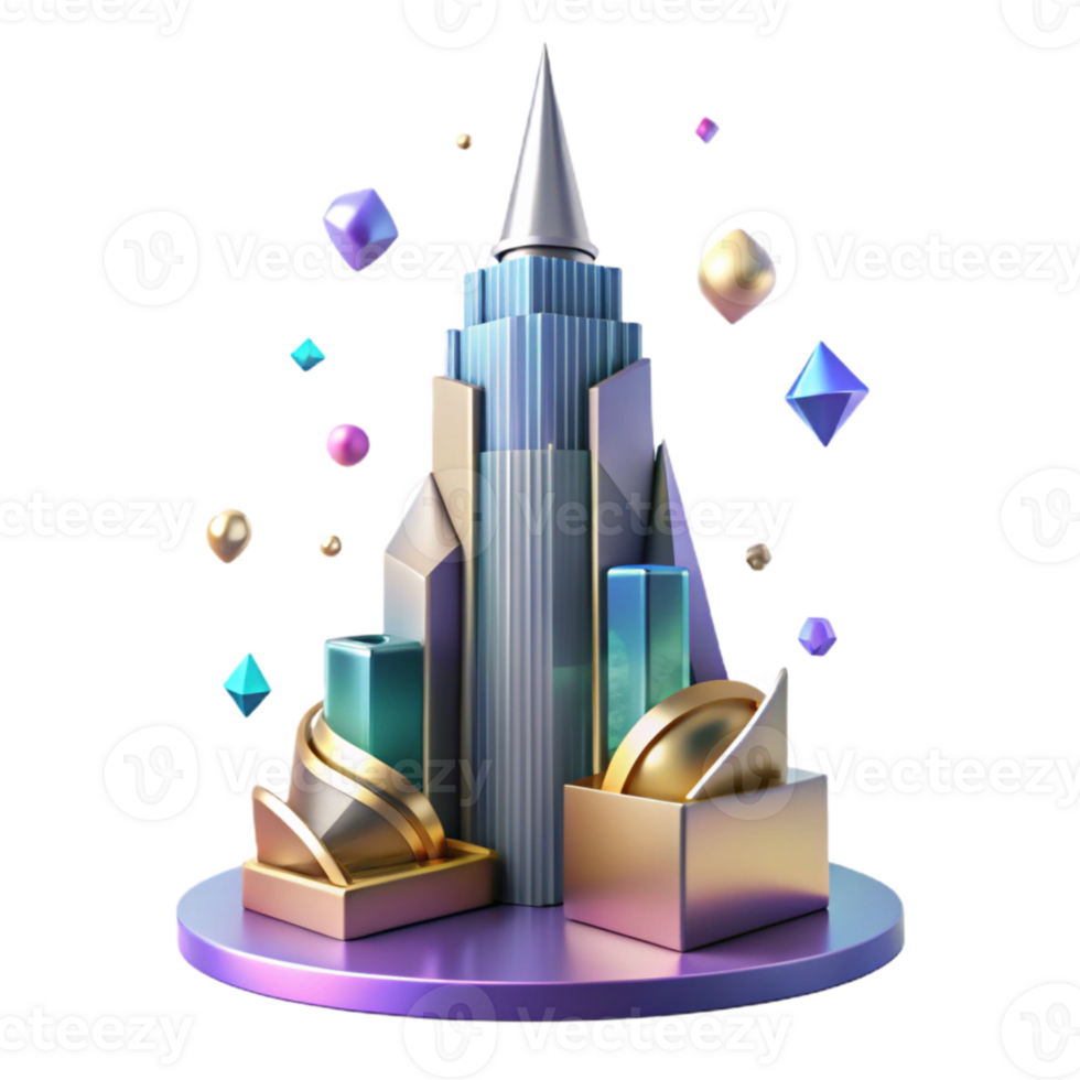 dramatic abstract Skyscraper Silhouette Transparent for Illustrations genuine png