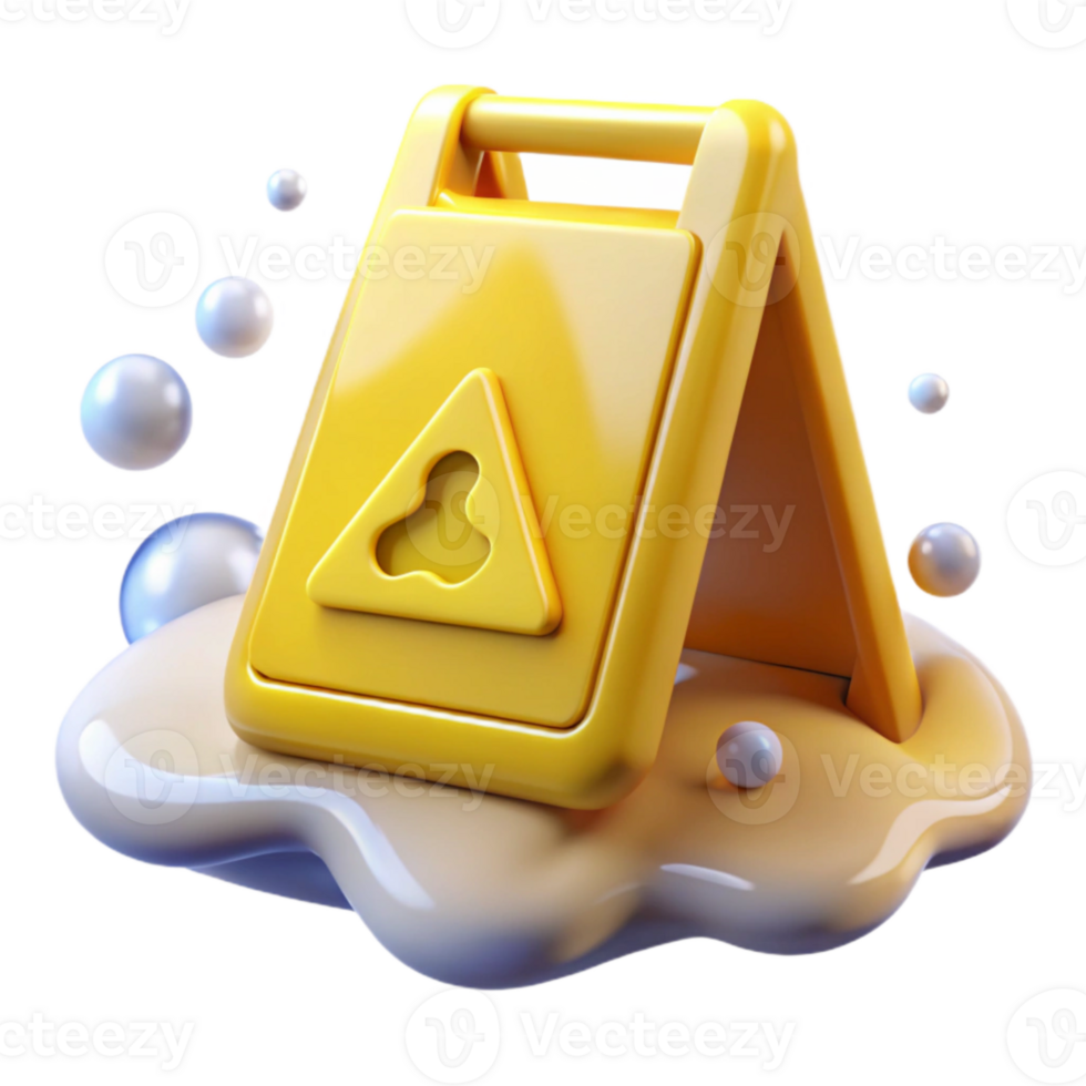stunning modern Slippery When Wet Sign Yellow Caution Transparent for Weather high resolution png
