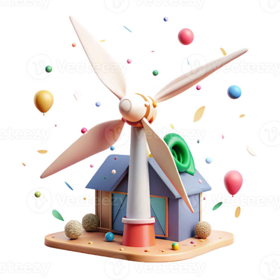 elegant rustic Small Wind Turbine Residential Use Cutout for Home Energy Solutions premium png