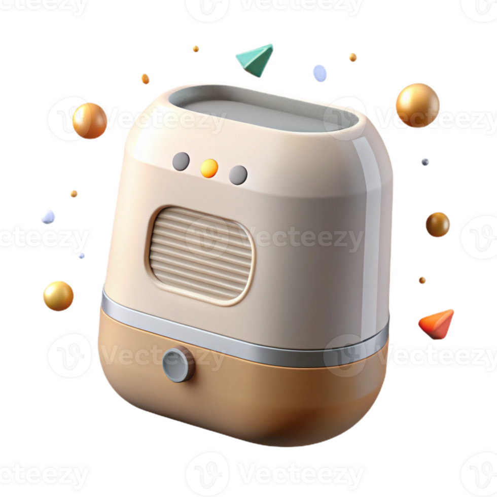 vibrant abstract Smart Home Air Purifier Icon Cutout for Health Websites original png
