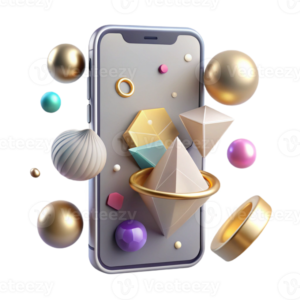 vibrant minimalist Smartphone Mobile Communication App Transparent for Digital Connectivity exclusive png