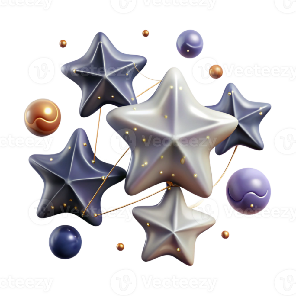 beautiful abstract Star Constellations Patterns in Sky Cutout for Astronomy Charts detailed png