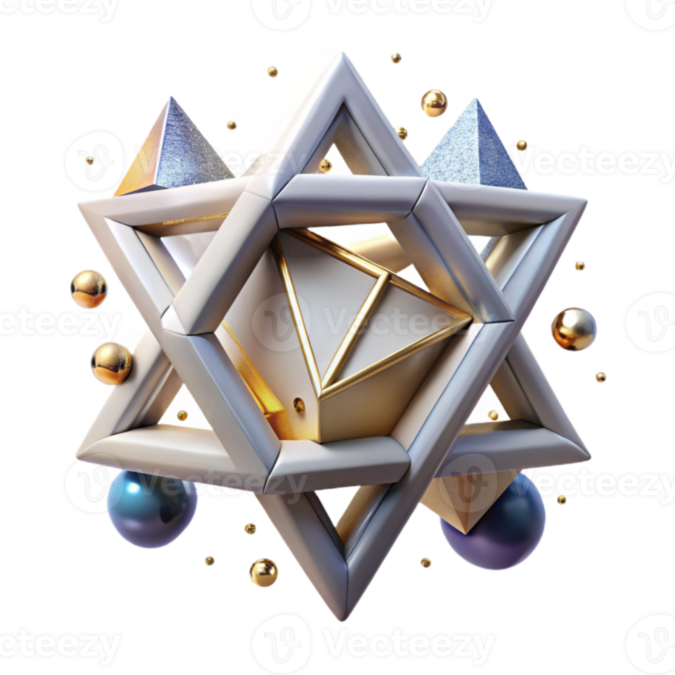 extraordinary minimalist Star of David Judaism Symbol Isolated for Religious Projects detailed png