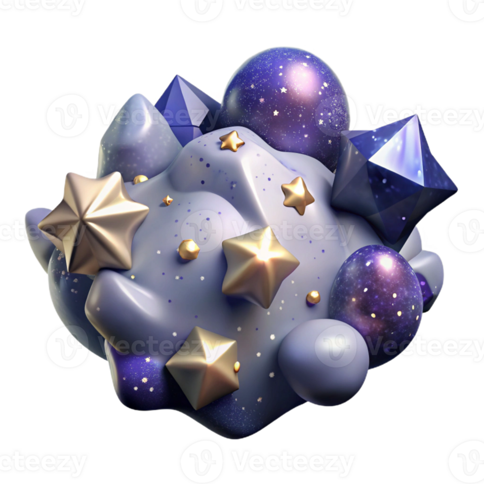 elegant abstract Starry Night Sky Transparent for Astronomy Websites premium png
