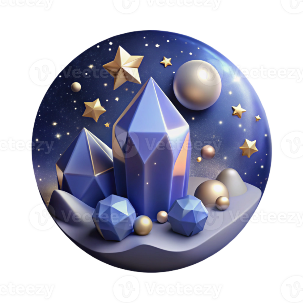 dramatic vintage Starry Night Sky Wallpaper Isolated for Digital Use detailed png