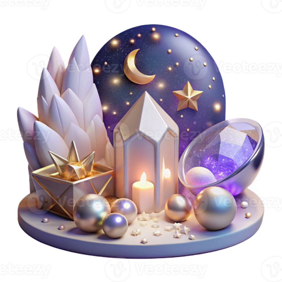 stunning artistic Starry Sky Night Scene Transparent for Romantic Projects authentic png
