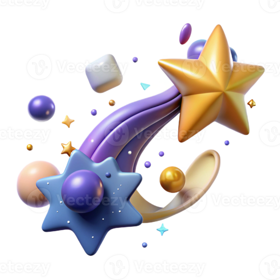 wonderful creative Starry Sky with Shooting Star Transparent for Romantic Designs exclusive png