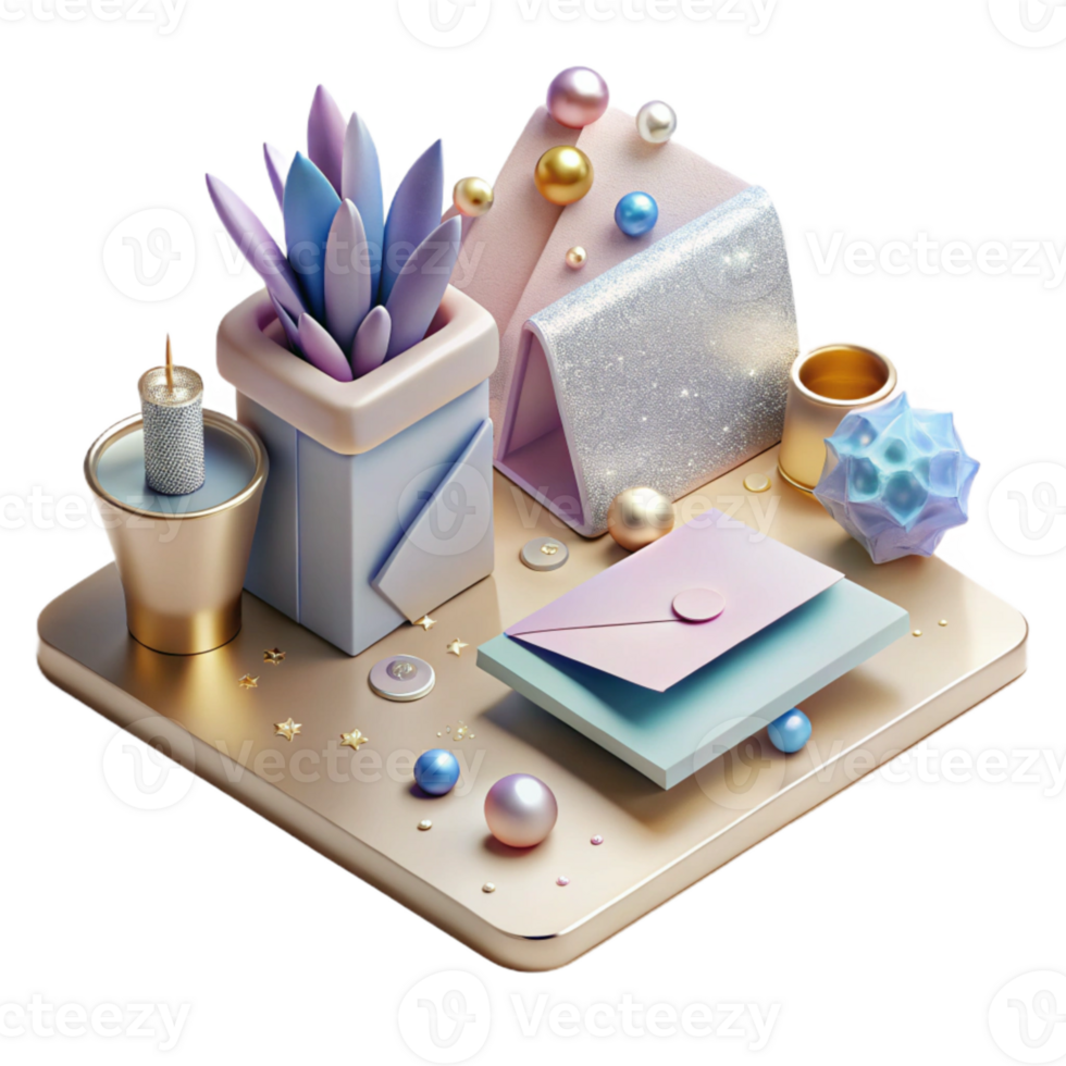 wonderful minimalist Stationery Set Mockup Office Desk Scene Cutout authentic png