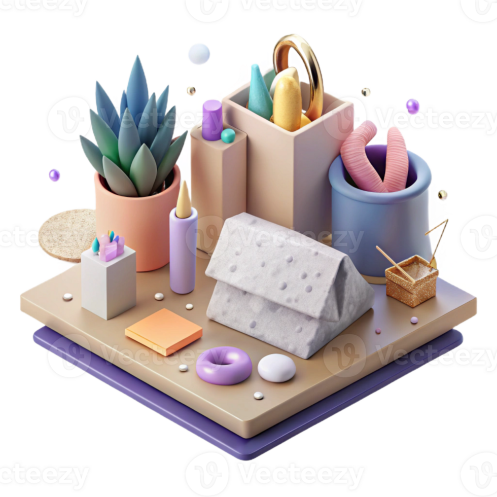 beautiful classic Stationery Set Mockup Office Desk Scene Cutout genuine png