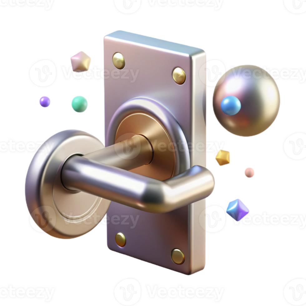 impressive abstract Steel Door Handle Straight Design Isolated for Commercial Use detailed png
