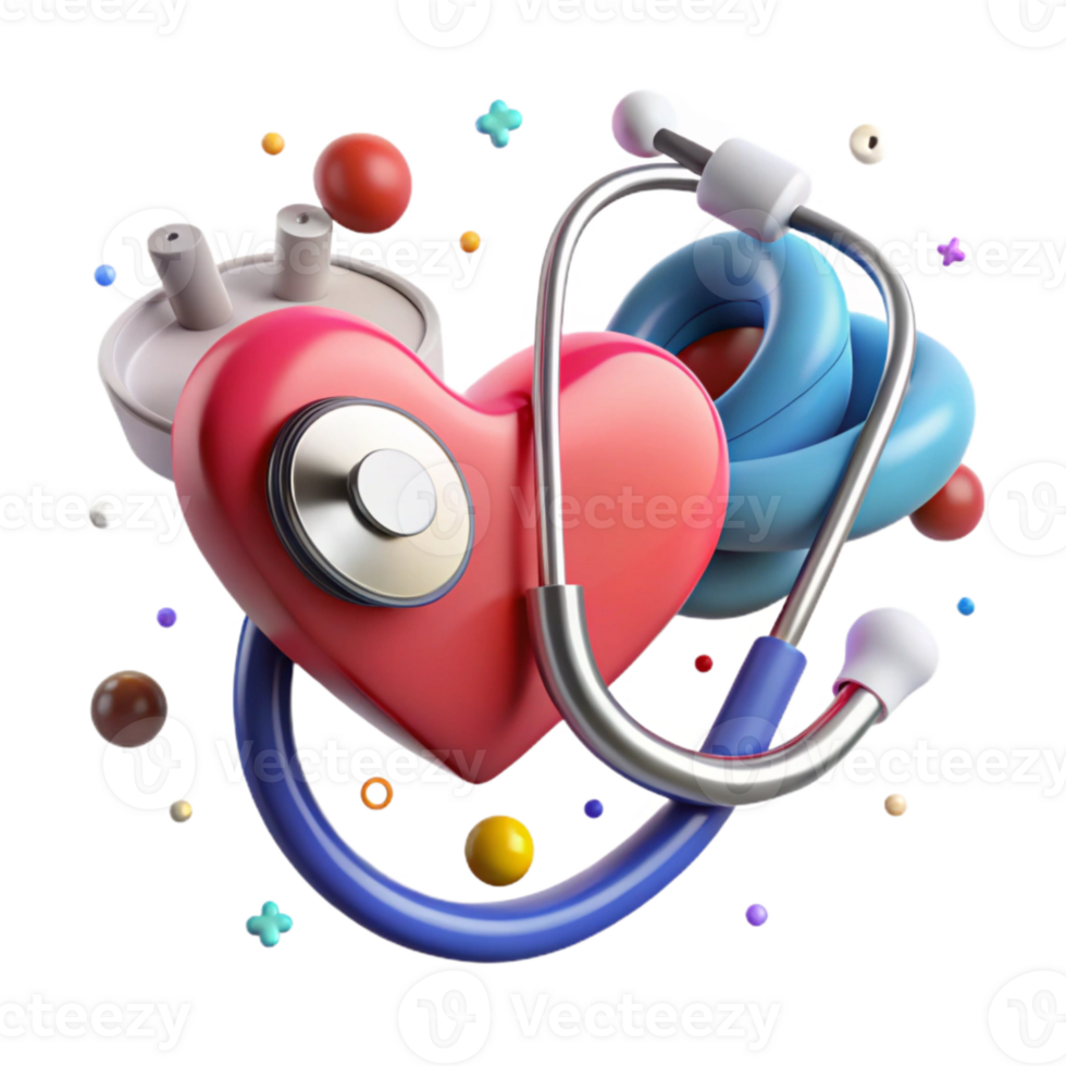 beautiful modern Stethoscope Heartbeat Medical Icon Cutout for Health Websites original png