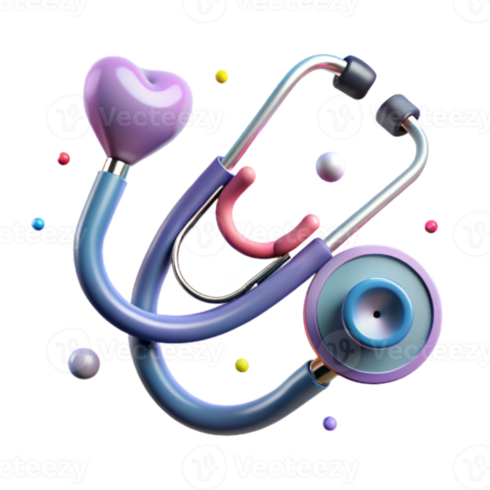 serene artistic Stethoscope Medical Instrument Isolated high resolution png