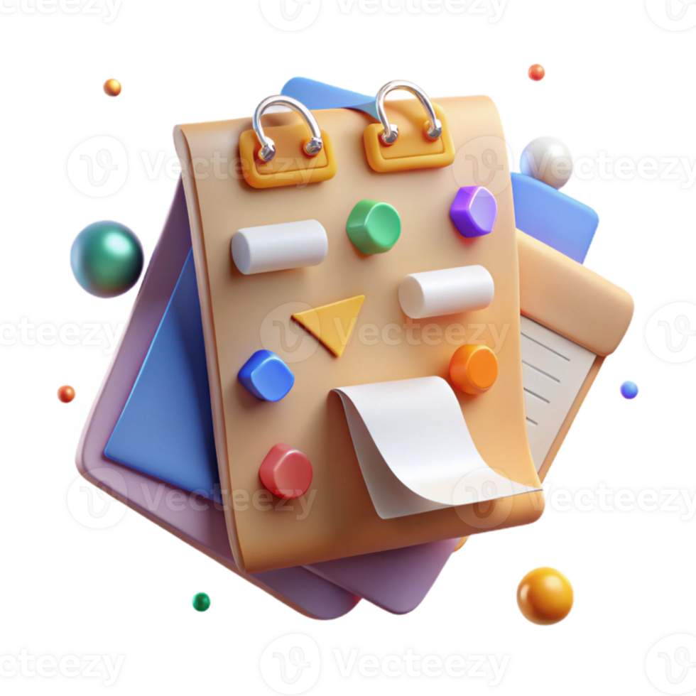 stunning modern Sticky Notes Reminders Task List Cutout for Project Management original png