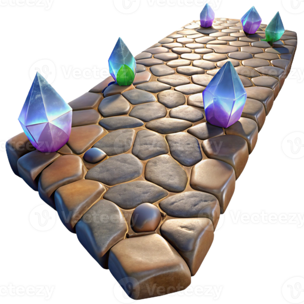wonderful creative Stone Path Texture Cobblestone Walkway Cutout for Landscape Design professional png