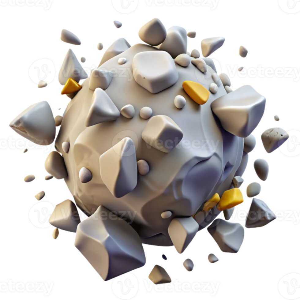impressive contemporary Stone Texture Damaged and Broken for Realistic Scenes Cutout authentic png