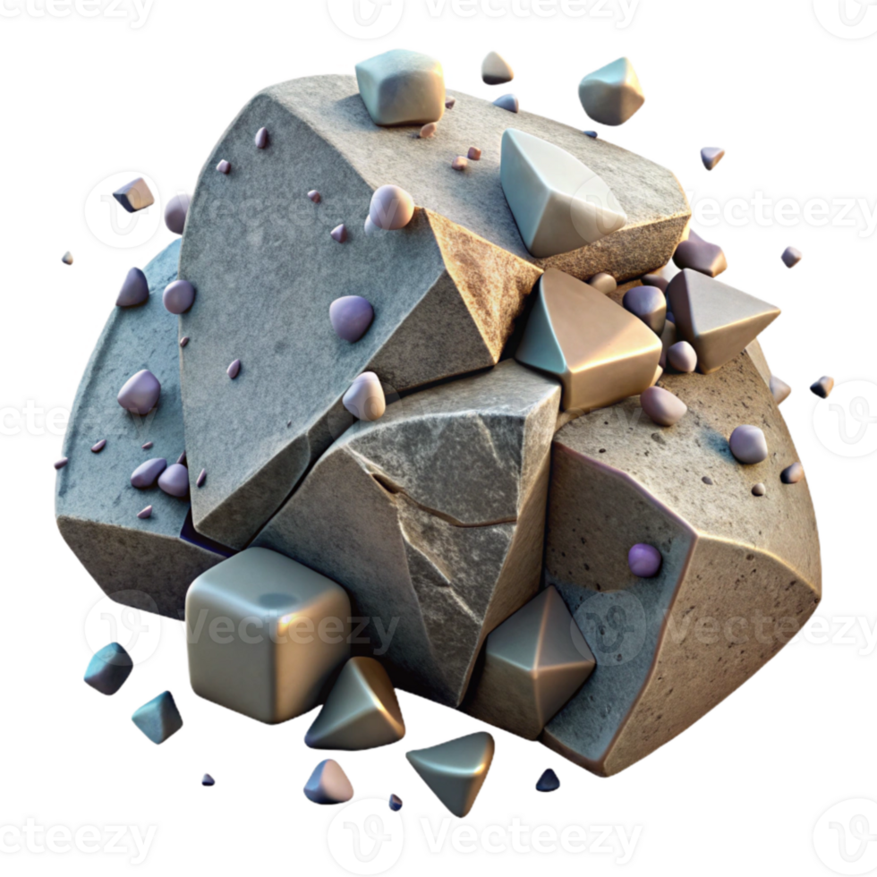 stunning vintage Stone Texture Fragment Broken Piece Cutout for Archaeological Projects high resolution png