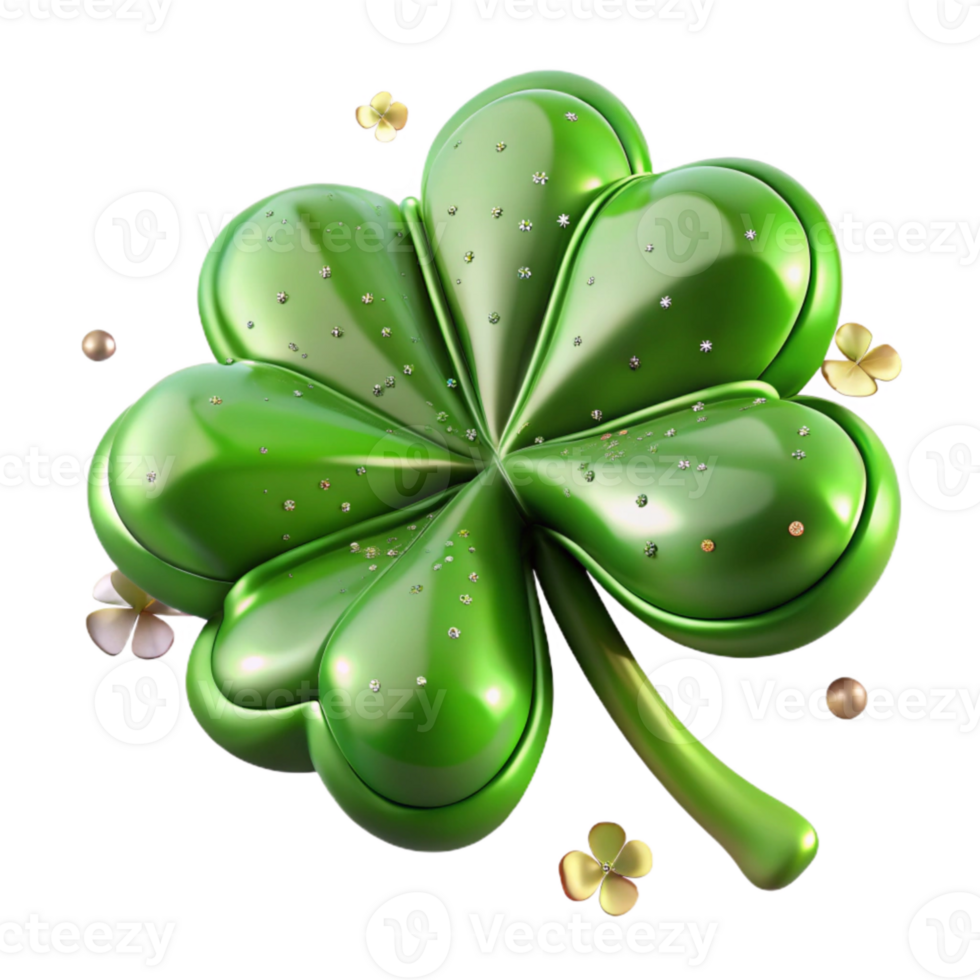 serene minimalist St Patricks Day Shamrock Transparent for Irish Celebrations high resolution png