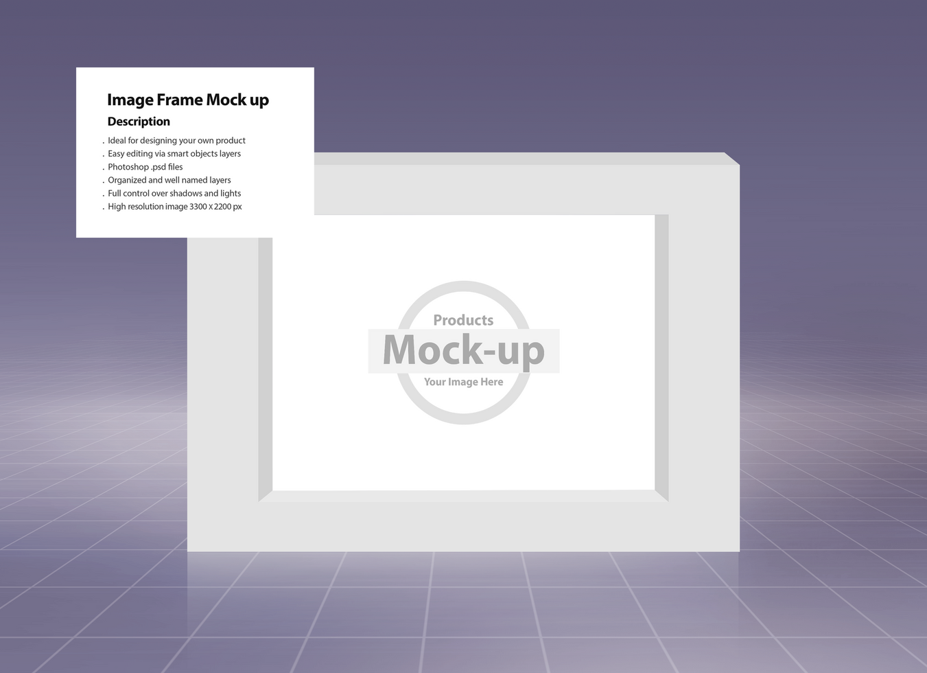 Image frame mock up psd