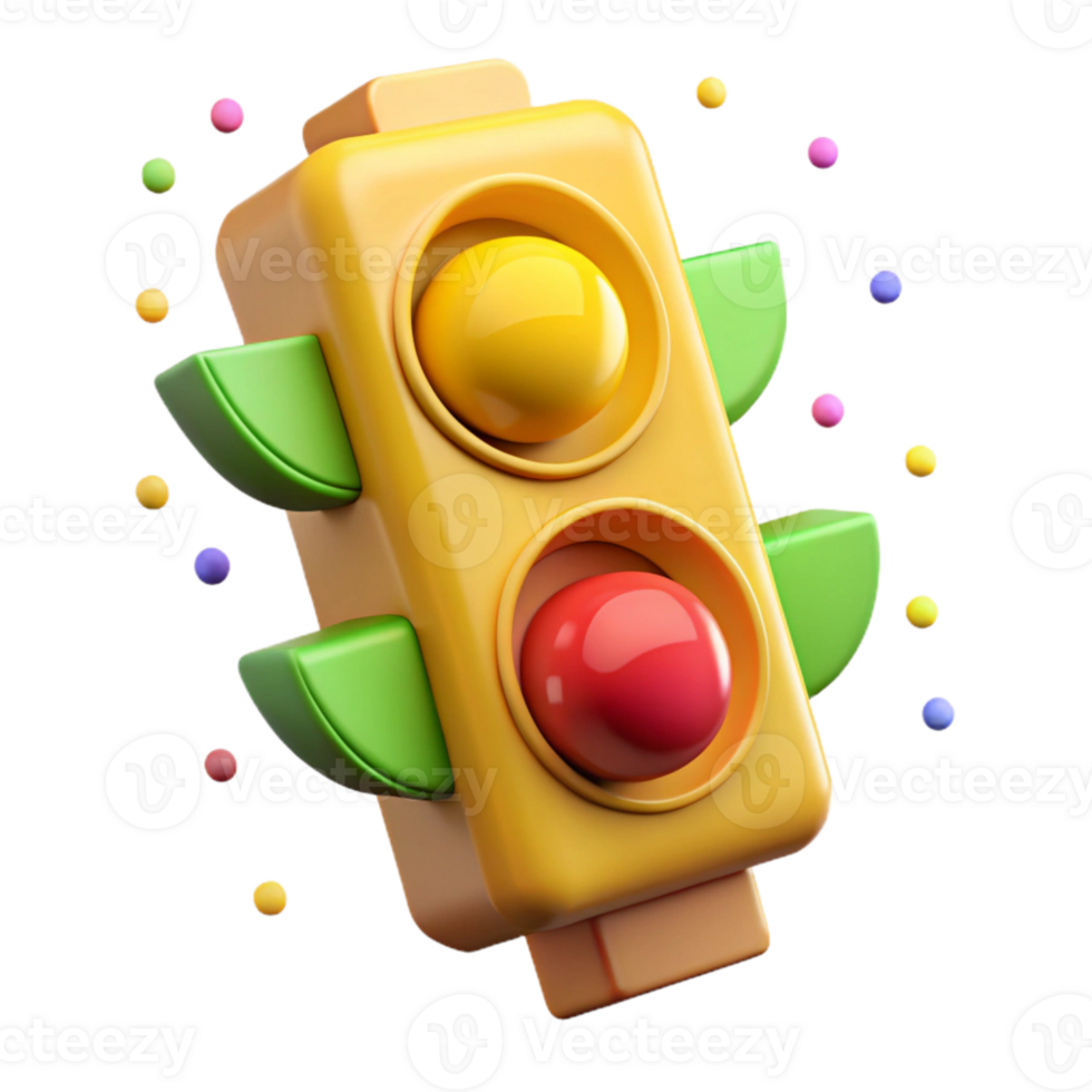 magnificent modern Traffic Light Yellow Flashing Cutout for Emergency Alerts genuine png