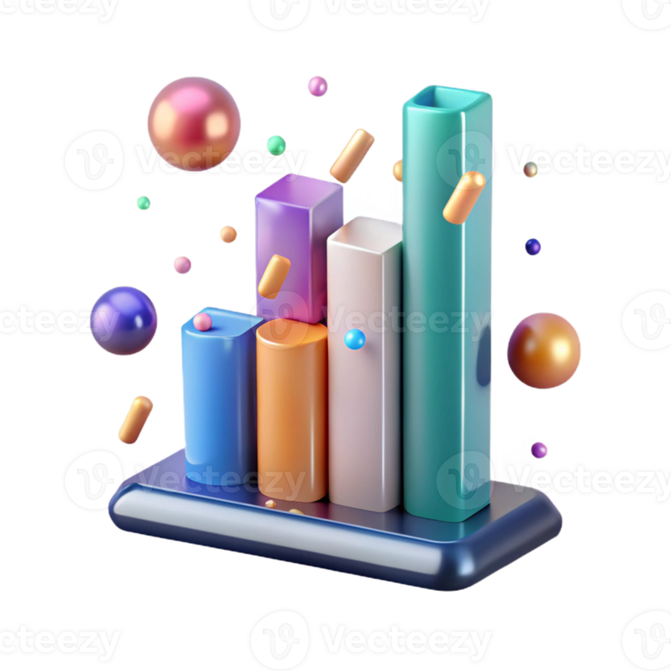impressive classic Transparent Background Bar Graph for Business Graphics genuine png